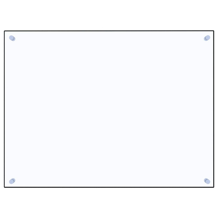 Paraschizzi per Cucina Trasparente 80x60 cm in Vetro Temperato 249471