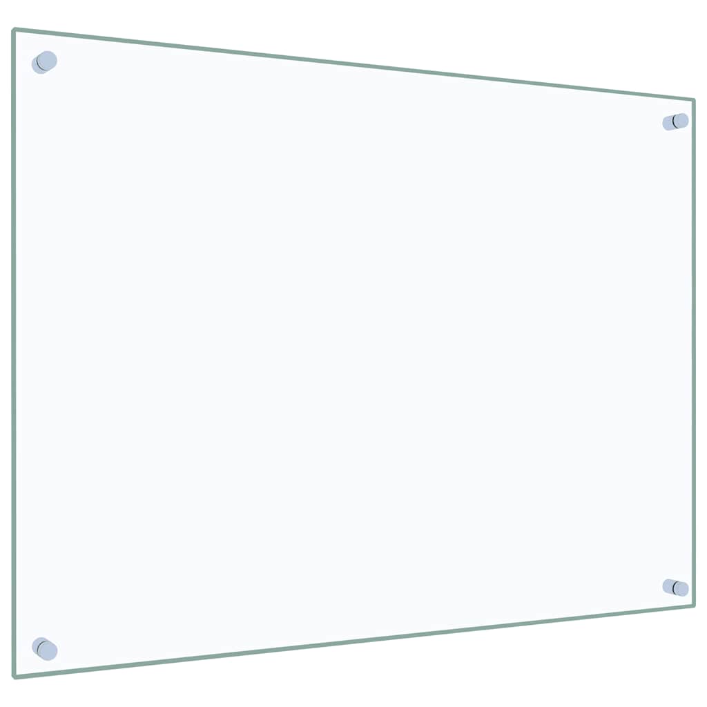 Paraschizzi per Cucina Trasparente 80x60 cm in Vetro Temperato 249471