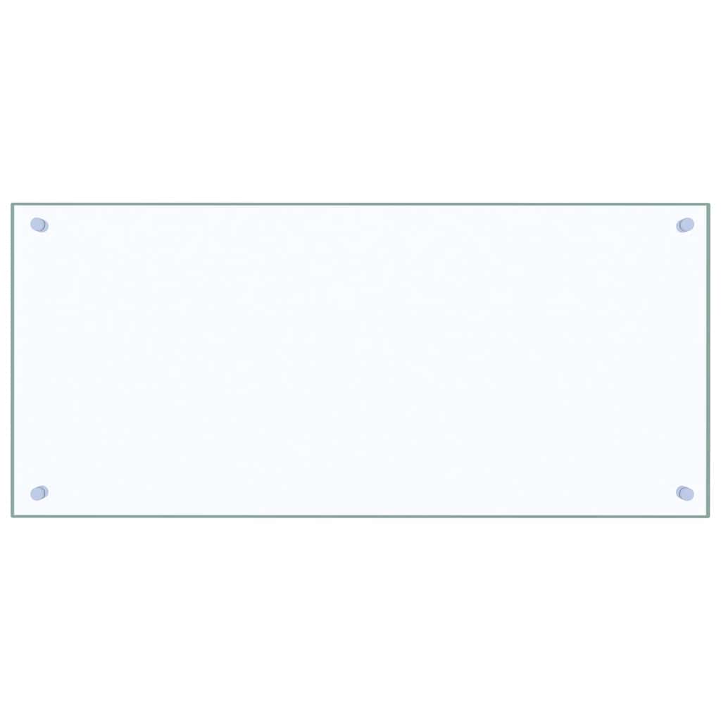 Paraschizzi per Cucina Trasparente 90x40 cm in Vetro Temperatocod mxl 78936