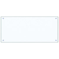 Paraschizzi per Cucina Trasparente 90x40 cm in Vetro Temperatocod mxl 78936