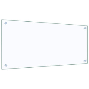 Paraschizzi per Cucina Trasparente 90x40 cm in Vetro Temperato 249472