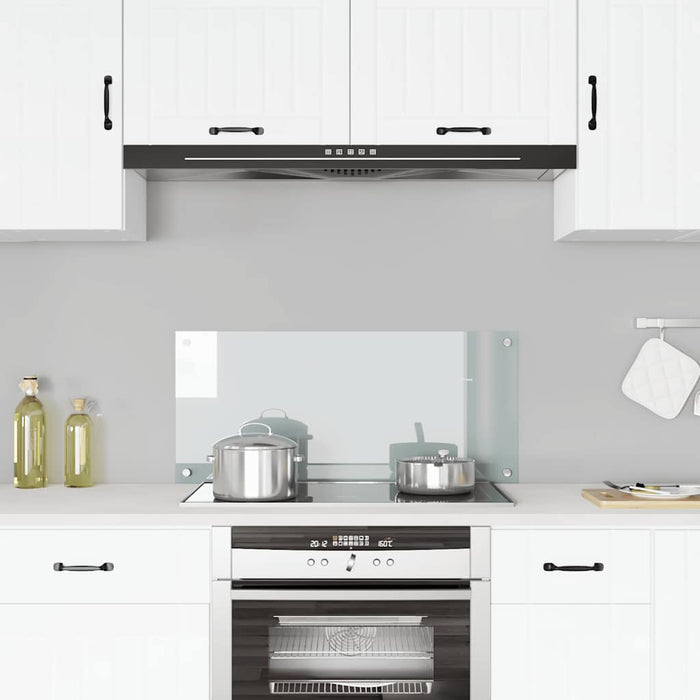 Paraschizzi per Cucina Trasparente 90x40 cm in Vetro Temperato 249472