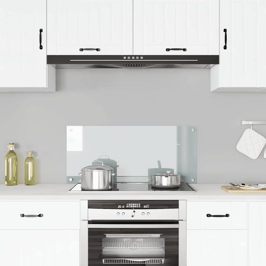 Paraschizzi per Cucina-Protezione parete cucina Trasparente 90x40 cm in Vetro Temperato