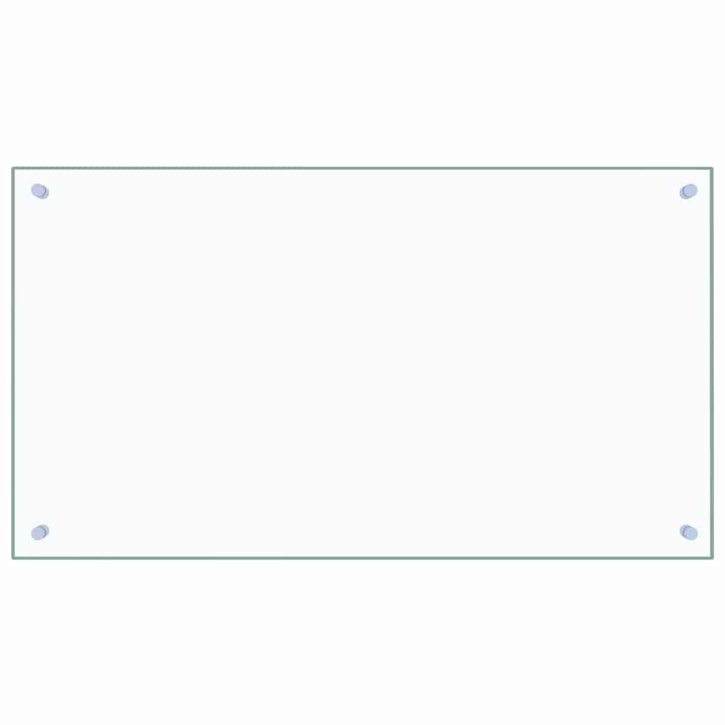 Paraschizzi per Cucina Trasparente 90x50 cm in Vetro Temperatocod mxl 97004