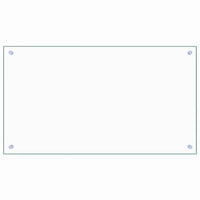 Paraschizzi per Cucina Trasparente 90x50 cm in Vetro Temperatocod mxl 97004