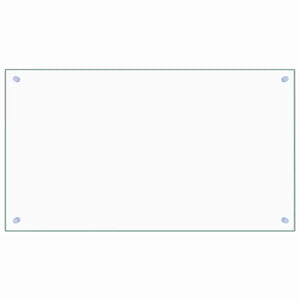 Paraschizzi per Cucina Trasparente 90x50 cm in Vetro Temperatocod mxl 97004