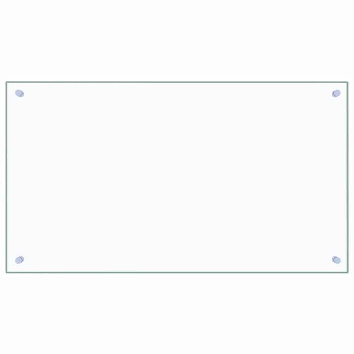 Paraschizzi per Cucina Trasparente 90x50 cm in Vetro Temperatocod mxl 97004