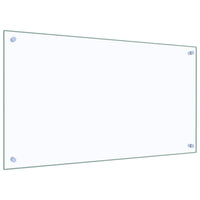 Paraschizzi per Cucina Trasparente 90x50 cm in Vetro Temperato 249473