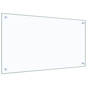 Paraschizzi per Cucina Trasparente 90x50 cm in Vetro Temperato 249473