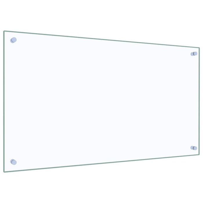 Paraschizzi per Cucina Trasparente 90x50 cm in Vetro Temperato 249473