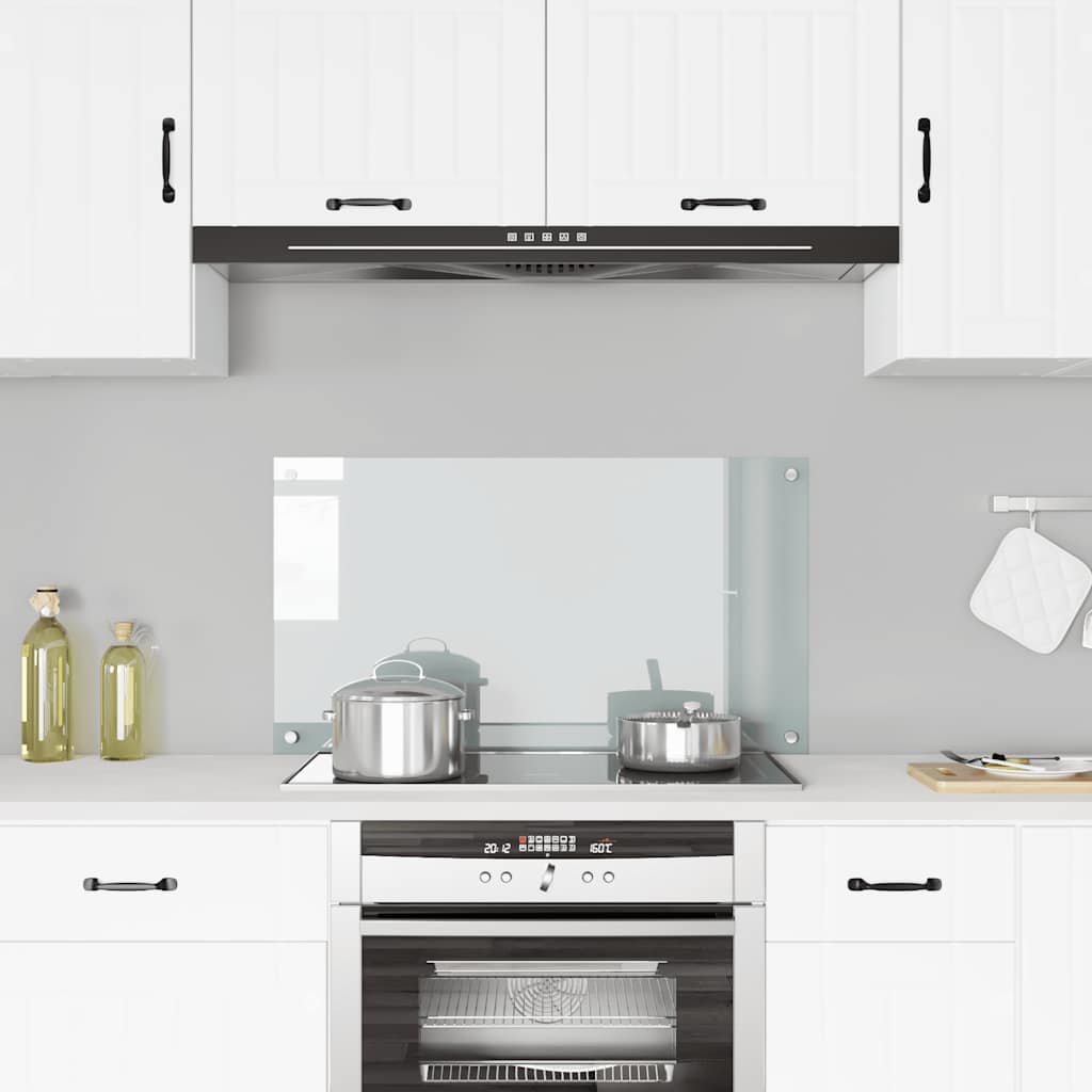 Paraschizzi per Cucina Trasparente 90x50 cm in Vetro Temperato 249473