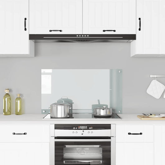 Paraschizzi per Cucina-Protezione parete cucina Trasparente 90x50 cm in Vetro Temperato