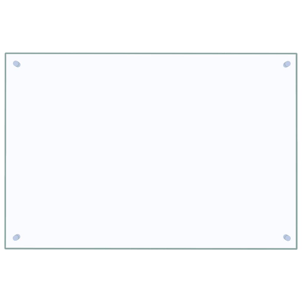 Paraschizzi per Cucina Trasparente 90x60 cm in Vetro Temperato 249474