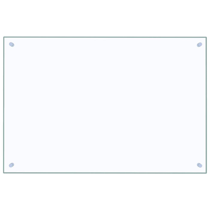 Paraschizzi per Cucina Trasparente 90x60 cm in Vetro Temperato 249474