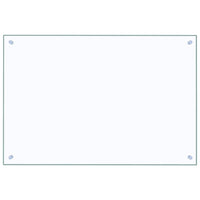 Paraschizzi per Cucina Trasparente 90x60 cm in Vetro Temperatocod mxl 120961