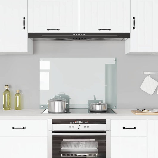 Paraschizzi per Cucina-Protezione parete cucina Trasparente 90x60 cm in Vetro Temperato