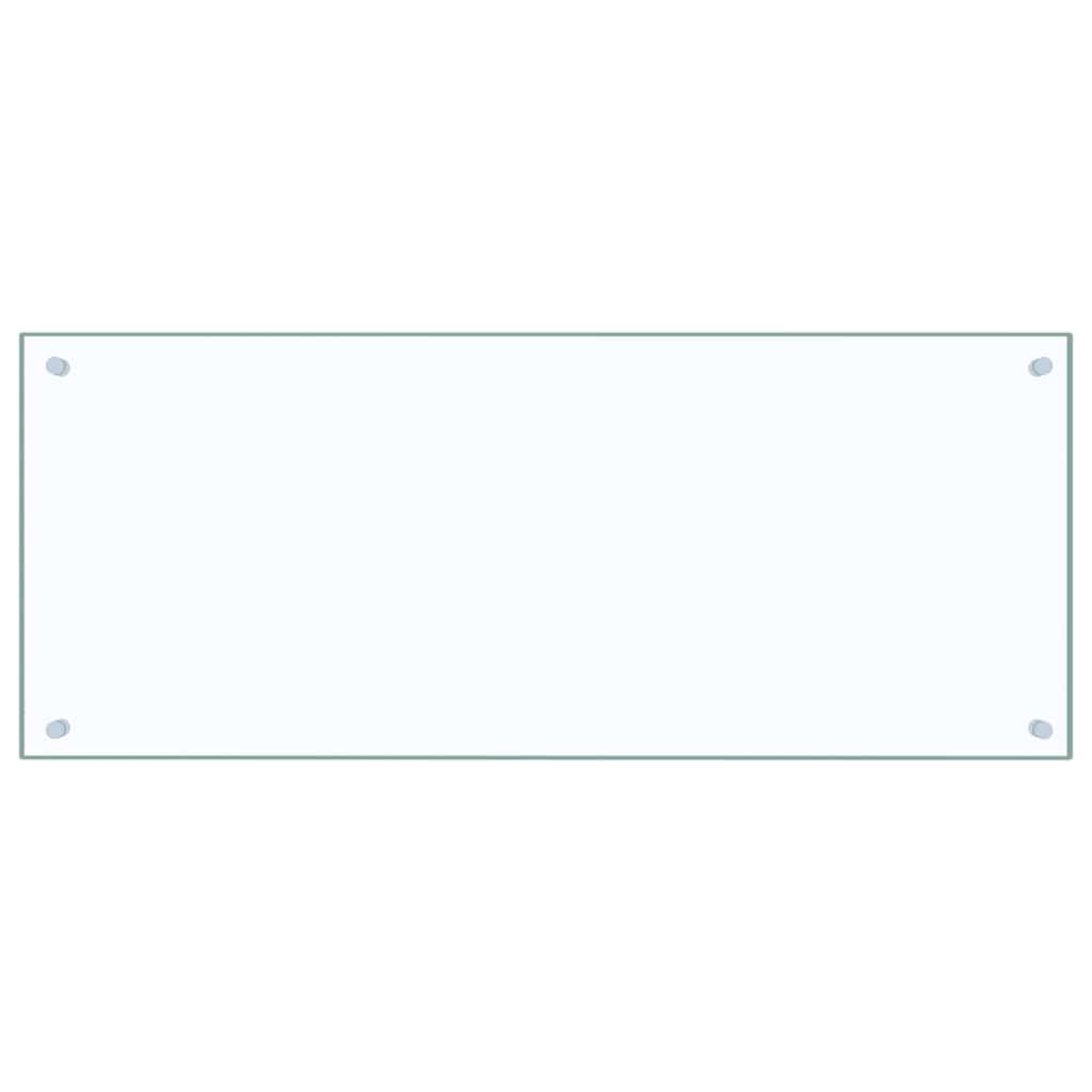 Paraschizzi per Cucina Trasparente 100x40 cm in Vetro Temperato