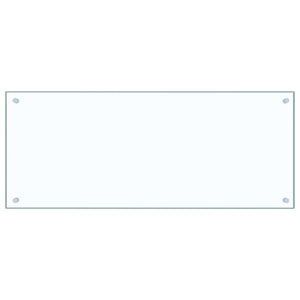 Paraschizzi per Cucina Trasparente 100x40 cm in Vetro Temperato