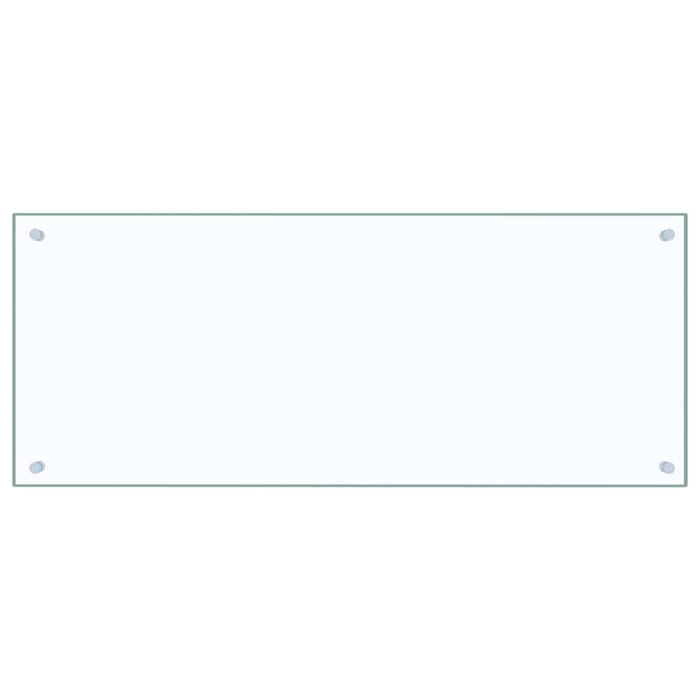 Paraschizzi per Cucina Trasparente 100x40 cm in Vetro Temperato