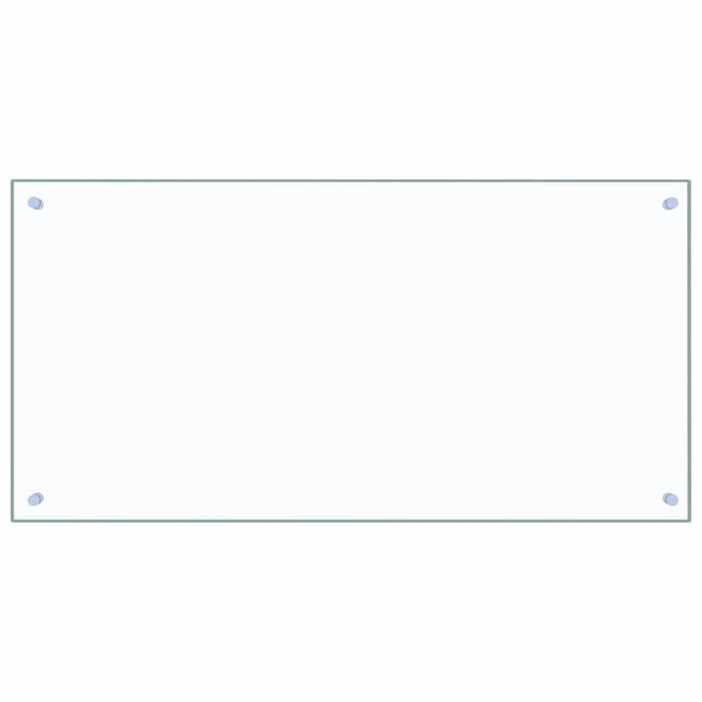 Paraschizzi per Cucina Trasparente 100x50 cm in Vetro Temperatocod mxl 121359