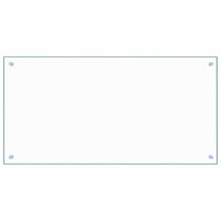 Paraschizzi per Cucina Trasparente 100x50 cm in Vetro Temperatocod mxl 121359