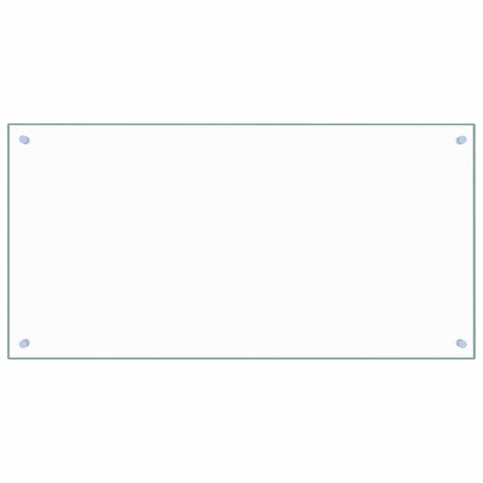 Paraschizzi per Cucina Trasparente 100x50 cm in Vetro Temperatocod mxl 121359