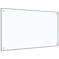 Paraschizzi per Cucina Trasparente 100x60 cm in Vetro Temperato 249477