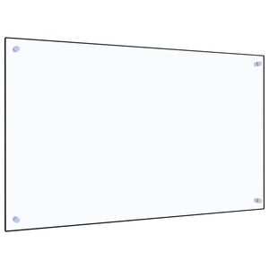 Paraschizzi per Cucina Trasparente 100x60 cm in Vetro Temperato 249477