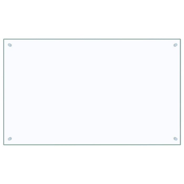 Paraschizzi per Cucina-Protezione parete cucina Trasparente 100x60 cm in Vetro Temperato