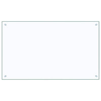 Paraschizzi per Cucina Trasparente 100x60 cm in Vetro Temperato