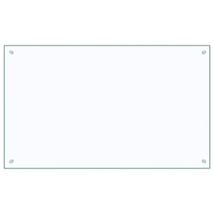 Paraschizzi per Cucina Trasparente 100x60 cm in Vetro Temperato