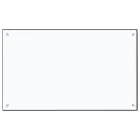 Paraschizzi per Cucina Trasparente 100x60 cm in Vetro Temperato 249477