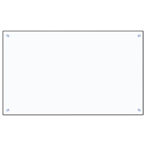 Paraschizzi per Cucina Trasparente 100x60 cm in Vetro Temperato 249477