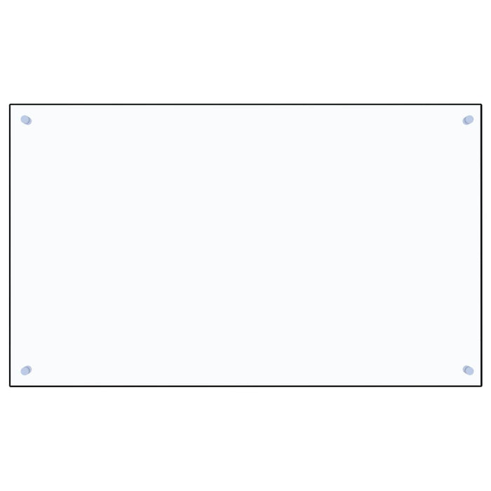 Paraschizzi per Cucina Trasparente 100x60 cm in Vetro Temperato 249477
