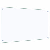 Paraschizzi per Cucina-Protezione parete cucina Trasparente 100x60 cm in Vetro Temperato