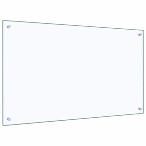 Paraschizzi per Cucina-Protezione parete cucina Trasparente 100x60 cm in Vetro Temperato