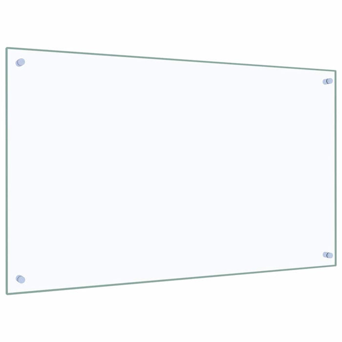 Paraschizzi per Cucina-Protezione parete cucina Trasparente 100x60 cm in Vetro Temperato