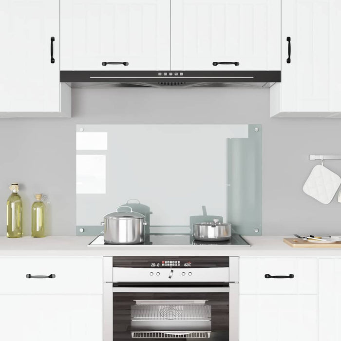 Paraschizzi per Cucina Trasparente 100x60 cm in Vetro Temperato 249477