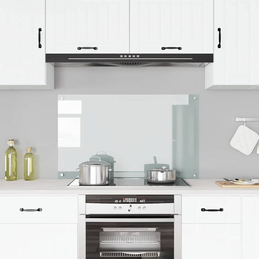 Paraschizzi per Cucina-Protezione parete cucina Trasparente 100x60 cm in Vetro Temperato