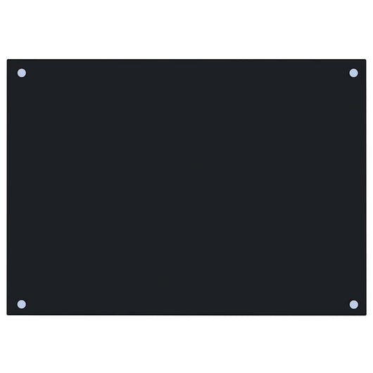 Paraschizzi per Cucina Nero 70x50 cm in Vetro Temperato 249482