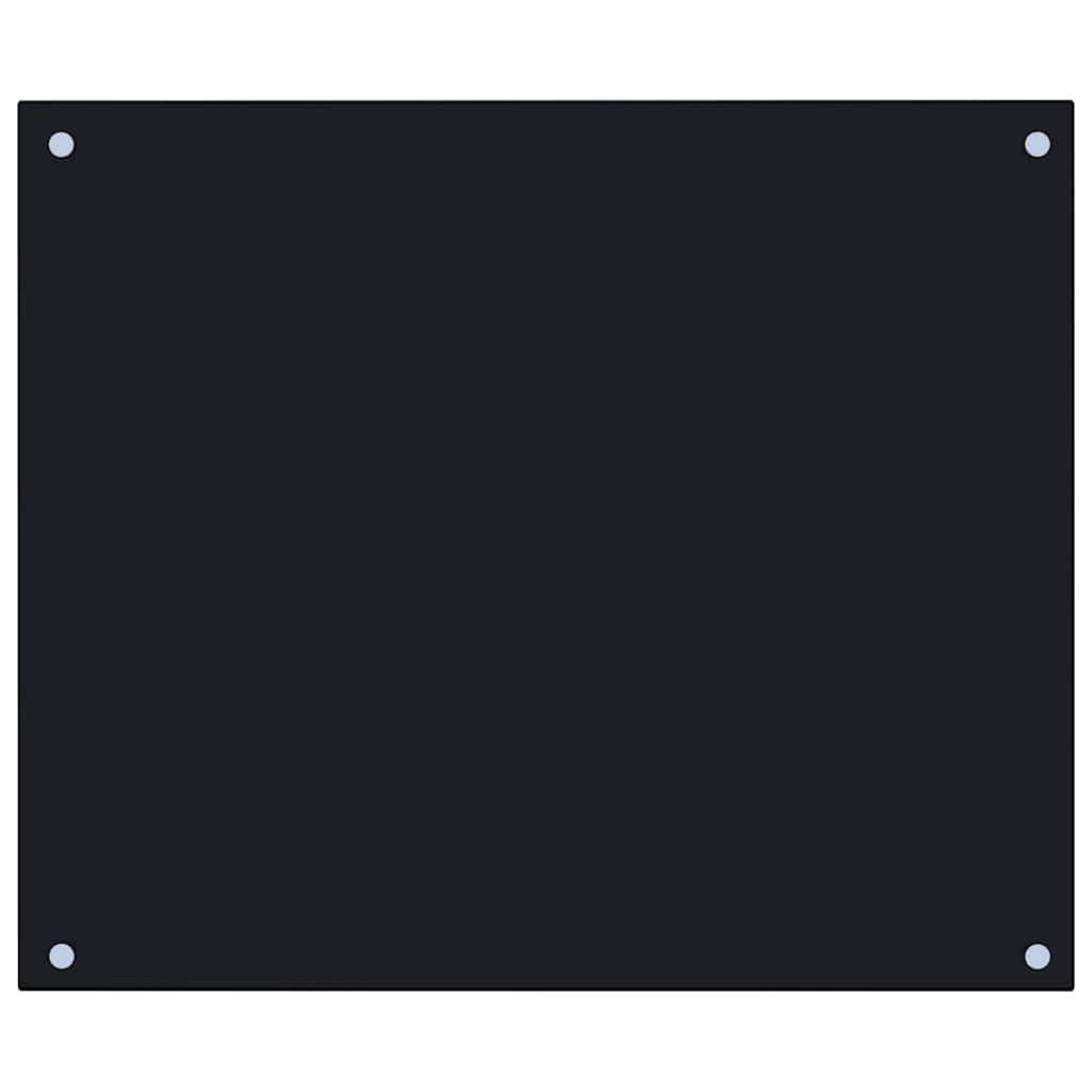 Paraschizzi per Cucina Nero 70x60 cm in Vetro Temperatocod mxl 121007