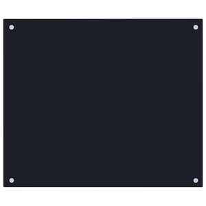 Paraschizzi per Cucina Nero 70x60 cm in Vetro Temperatocod mxl 121007