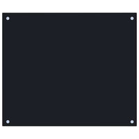 Paraschizzi per Cucina Nero 70x60 cm in Vetro Temperato 249483