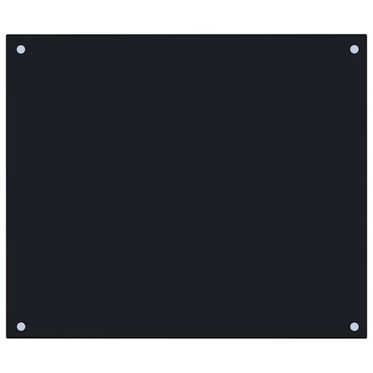 Paraschizzi per Cucina Nero 70x60 cm in Vetro Temperato 249483