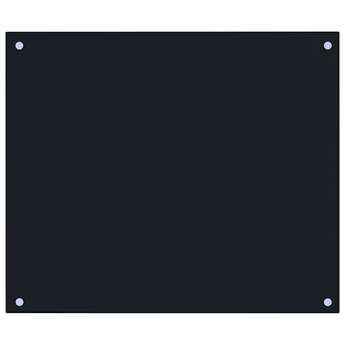 Paraschizzi per Cucina-Protezione parete cucina Nero 70x60 cm in Vetro Temperato