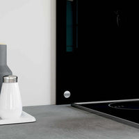 Paraschizzi per Cucina Nero 70x60 cm in Vetro Temperato 249483