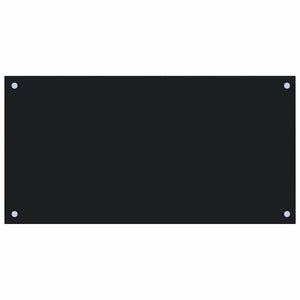 Paraschizzi per Cucina Nero 80x40 cm in Vetro Temperatocod mxl 97071