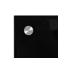 Paraschizzi per Cucina Nero 80x40 cm in Vetro Temperato 249484