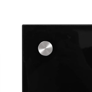 Paraschizzi per Cucina Nero 80x40 cm in Vetro Temperato 249484