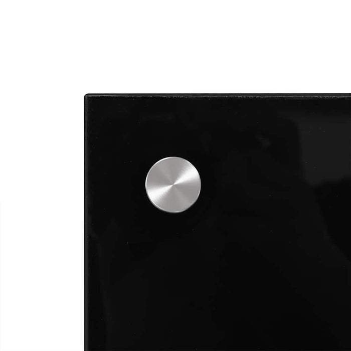 Paraschizzi per Cucina Nero 80x40 cm in Vetro Temperato 249484